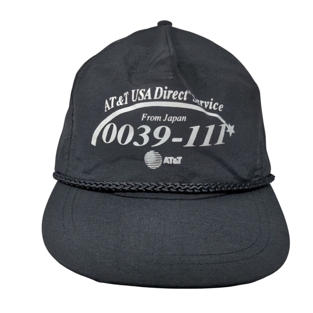 At&T Usa Direct Service From Japan 0039-111 Snapback Hat Black Osfa Rope Kc Caps